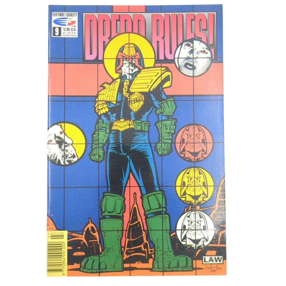 Dredd Rules! #9 Fleetway/Quality Judge Dredd 1990 Newsstand
